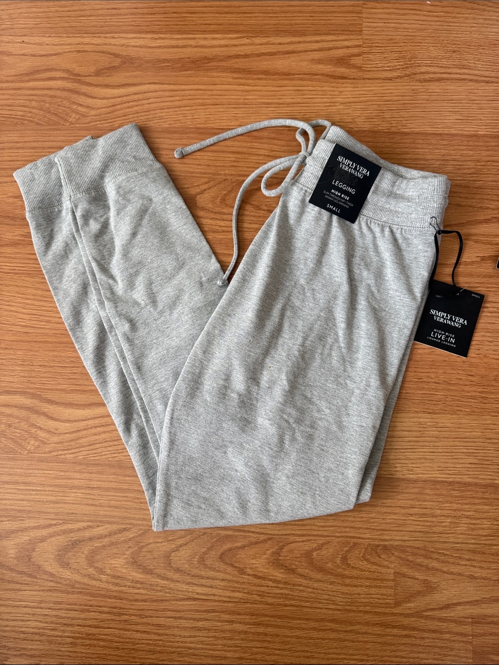 Simply Vera Vera Wang Light Gray Joggers